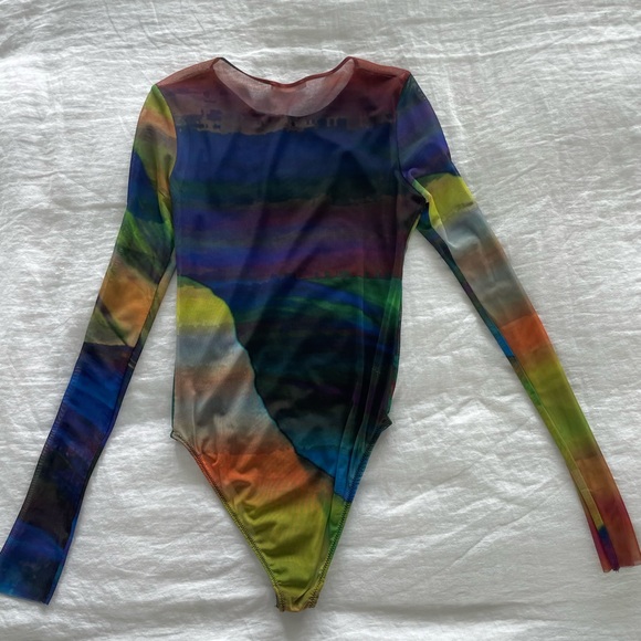 Zara Sheer Bodysuit - Picture 3 of 4